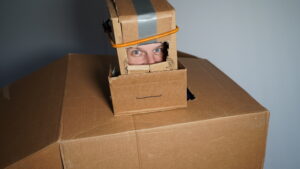 Jake Barr in a box